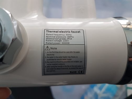 Robinet electric Tinton instant apa calda cu afisaj digital termic